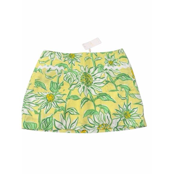 NWT Lilly Pulitzer Gardner Mini Skort- limoncello sunbelievable size 8 - Picture 3 of 8